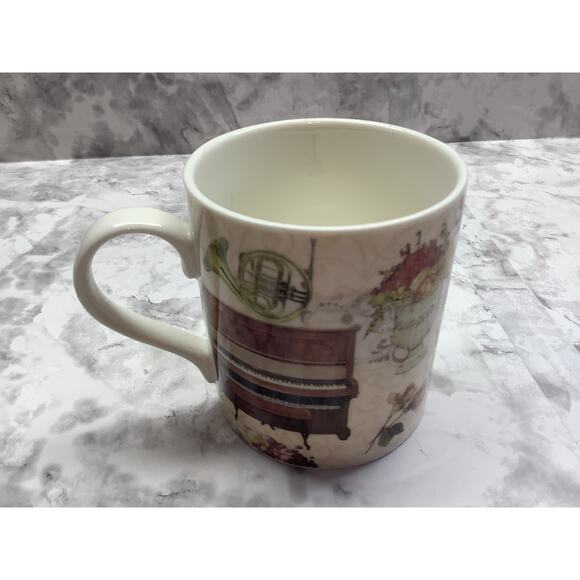 Musical Instrument Design 7 Oz Coffee Mug - Broadway Gift Company - Preowned - Picture 3 of 5